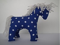 Ponny - bodkovaný - modrý