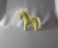 Ponny - károvaný - zelený