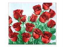 Papier - Servítok červené ruže - 3267861