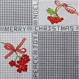 Papier - Merry Christmas grey - Veselé Vianoce - 3386950