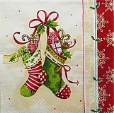 Papier - Christmas Stockings - Vianočné ponožky - 3390206