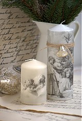 Sviečky - Vintage sviečky Anjelské zvonenie II. - 3433348