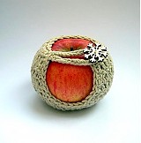 Úžitkový textil - Bio obal na jabĺčko - 3448155
