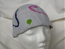 Čiapky, čelenky, klobúky - plstený klobúk  šedý - 3448419