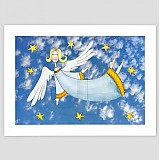Obrazy - Anjelka maľovaný obrázok pre dieťa - 3474965
