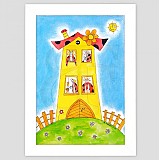 Obrazy - Lienky maľovaný obrázok pre deti - 3475306