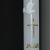 Sviečky - Sviečka na krst Patience zlatá - 3501603