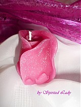Sviečky - Lupienky ruže - rôzne farby - 3521533