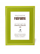 Rámiky - Pasparta Happy Green na obrázok 20x30 cm - 3553834