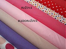 Textil - Látka bledoružová bodka 2 mm - 3599002