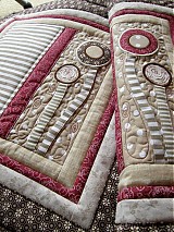 Úžitkový textil - V krajine zázrakov...bordó-hnedá verzia -vankúše :) - 3612065
