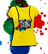 Topy, tričká, tielka - farebné - old camera - 3636243