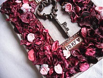  - Rámik s ružami a kľúčom - You Hold The Key To My Heart - 3647436