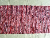 Úžitkový textil - Koberec červený melírovaný 170x73cm - 3663877