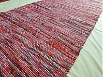 Úžitkový textil - Koberec červený melírovaný 170x73cm - 3663878