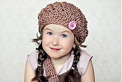 Detské čiapky - Háčkovaný baret - 3664704