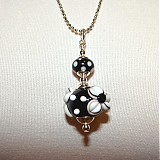 Náhrdelníky - Čiernobiely náhrdelník - 3669013