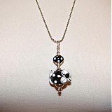 Náhrdelníky - Čiernobiely náhrdelník - 3669014