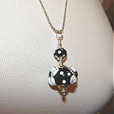 Náhrdelníky - Čiernobiely náhrdelník - 3669015