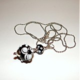 Náhrdelníky - Čiernobiely náhrdelník - 3669018