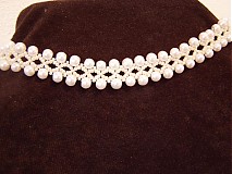 Náhrdelníky - Bielo krémový náhrdelník - 3689274