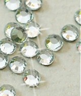 Galantéria - Hotfix kamienky: strieborné - crystal, SS20 144 ks - 3695092
