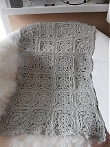 Úžitkový textil - Háčkovaná deka - pléd - 3710130