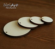 Materiál ručne robený - Základ na náušnice kruh 3,5 cm  - 516376