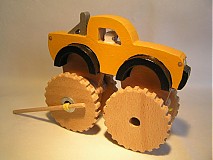 Hračky - Offroad na gumový pohon - drevená hračka - 580451