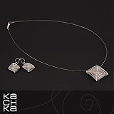 Sady šperkov - Drôtená súprava - Iba štvorce - 5854