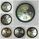 Materiál ručne robený - Buttony potiahnuté kožou 38 mm - 659604