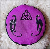 Úžitkový textil - Meditačný vankúš"Magic cat" - 662832