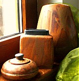 Dekorácie - váza hnedá  "zem" - 706989
