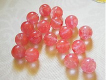 Minerály - cherry ruženín, 7 mm - 735522