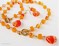 Sady šperkov - Oranžové osvieženie - 742606