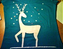 Topy, tričká, tielka - Night Reindeer tričko - 768556