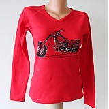Topy, tričká, tielka - CHOPPER - červená metalýza - 795659