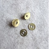 Galantéria - Magnetické zapínanie 18 mm mosadz (zlaté) - 829289