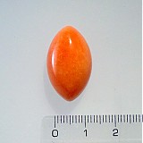 Minerály - Jadeit kabošon/ naveta 15x20mm (Orange) - 847002