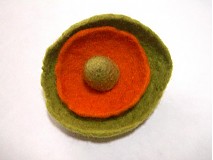 Brošne - zelená + oranžová - 965174
