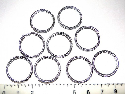 AL krúžok-1ks (20x2mm oprac-strieb)