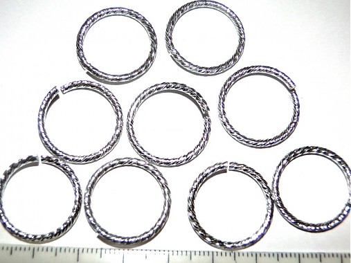AL krúžok-1ks (20x2mm oprac-strieb)