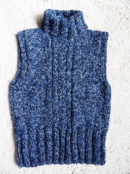 Detské oblečenie - modrá vestička - V Ý P R E D A J - 1204289