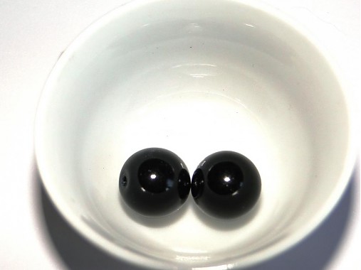 Voskované perly 12mm-2ks (čierna)