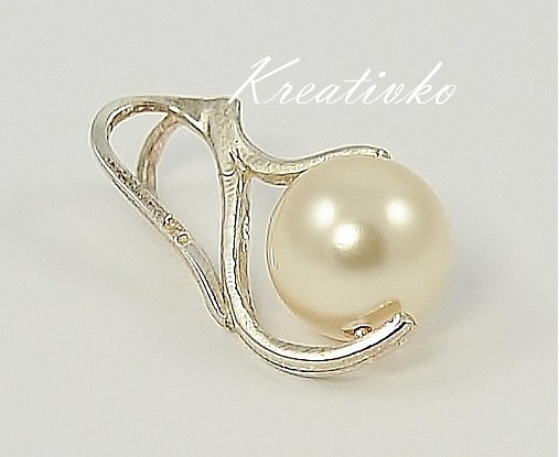  - Perlový prívesok - Creamrose - 1270678