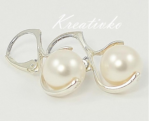  - Perlové náušnice - White - 1271608