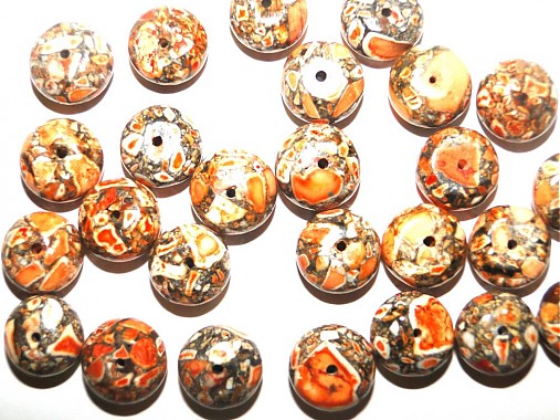 MARBLE kameň 8x13mm-1ks (oranžová)