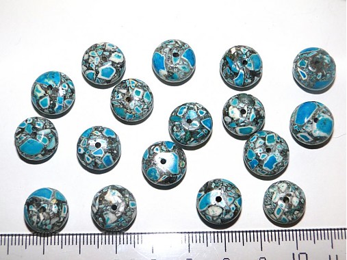 MARBLE kameň 8x13mm-1ks (modrá)