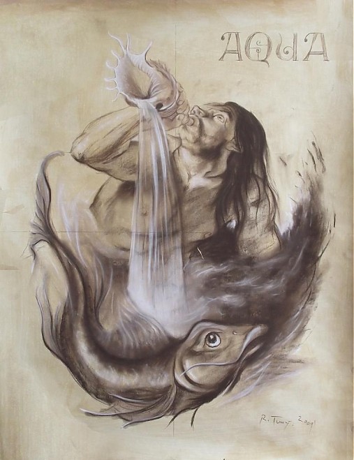 Kresby - Voda...skica - 1482325