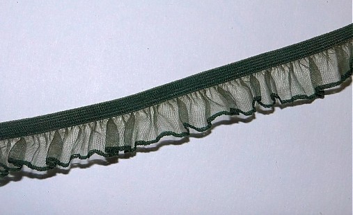 Guma s volánikom 1,8cm-1m (tm.zelená)